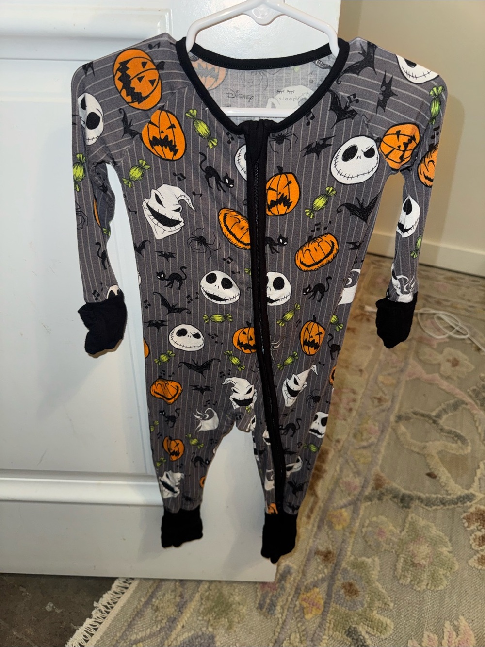 Disney x Little Sleepies Nightmare before Christmas One-Piece Pajamas 6-12 month